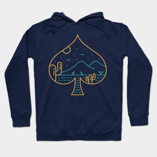 Playing Card Spade Symbol of Nature Hoodie